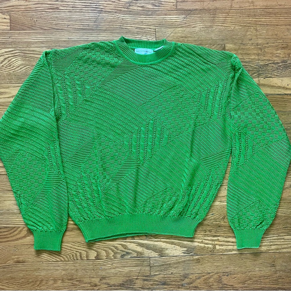 Genuine SAKS FIFTH AVENUE 100% Mercerized Cotton Sweater